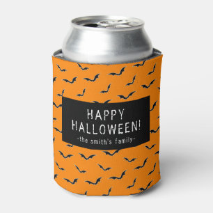 Orange Bat Muster Halloween-Party kann kühler Dosenkühler