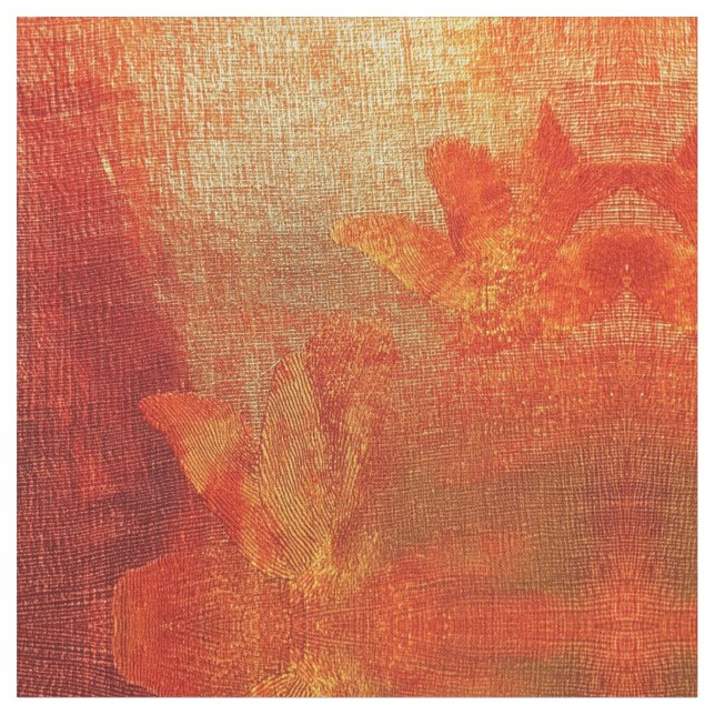 Orange Batik Stoff (Nahaufnahme)