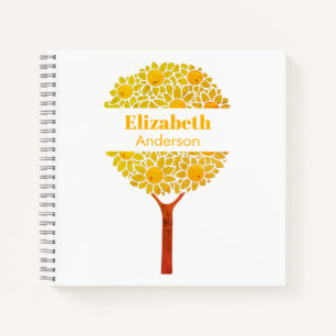 Orange-Baum Notizbuch