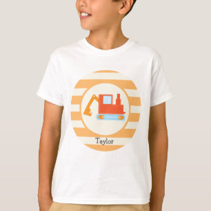 Orange Baumaschinen-Spielzeug Bagger T-Shirt