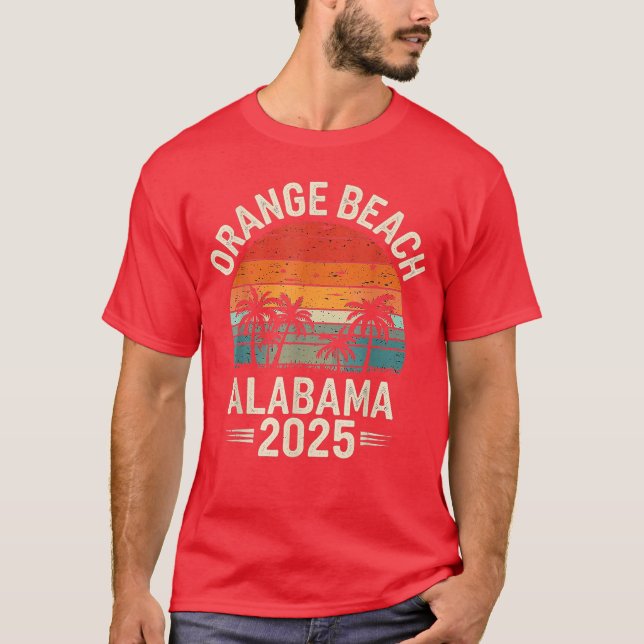 Orange Beach Alabama 2025 Family Trip Friends Grou T-Shirt (Vorderseite)