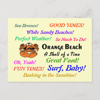 Orange Beach Alabama Postkarte