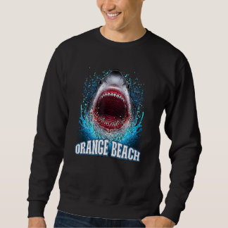 Orange Beach Alabama Urlaub Great White Shark Be Sweatshirt