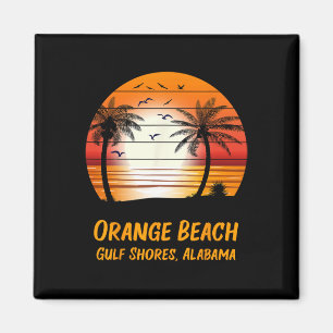 Orange Beach Gulf Shores Alabama Vintage-Sonnenunt Magnet