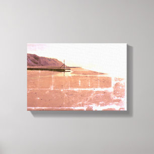 Orange Beach in Mundesley, Vereinigtes Königreich, Leinwanddruck