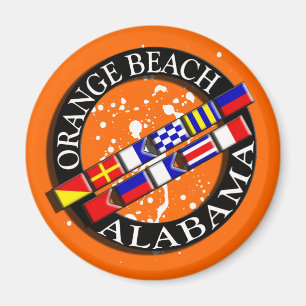 Orange Beach Nautic Magnet