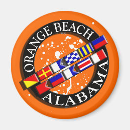 Orange Beach Nautical Magnet