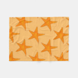 Orange Beach Ocean Starfish Star Marine Life Fleecedecke