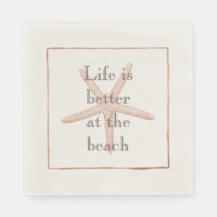 Orange Beach Starfish Serviette