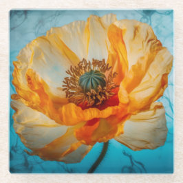 Orange Beauty Glasuntersetzer