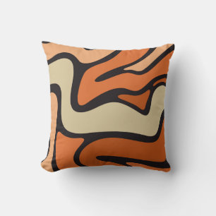Orange Beige Kissen