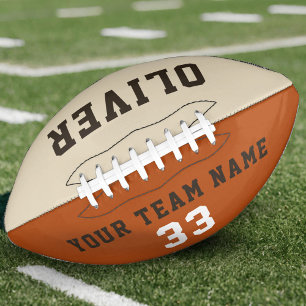 Orange Beige Player Name Team Football