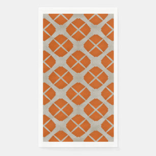 Orange, Beige, Taupe Mitte Jahrhundert Modernes Mu Serviette