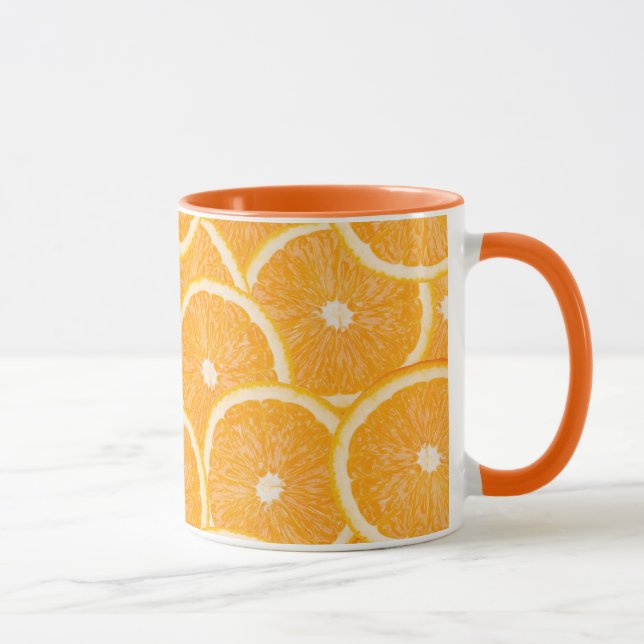 Orange benutzerdefinierte Tasse (Rechts)