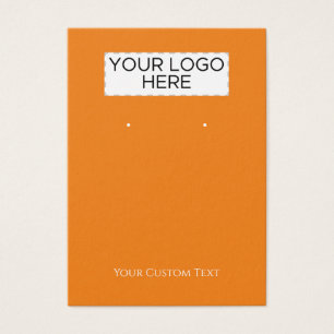 Orange benutzerdefinierte Text- und Logo-Verleihka