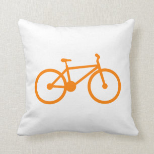 Orange Bicycle Kissen
