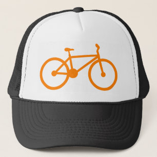Orange Bicycle Truckerkappe
