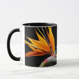 Orange Bird of Paradise Pflanze Bloom Tasse