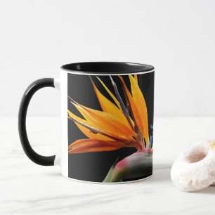 Orange Bird of Paradise Pflanze Bloom Tasse