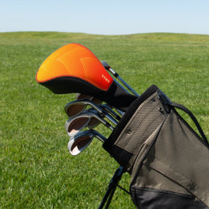 Orange bis gelbe geometrische Orange Golf Headcover