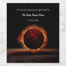 Orange Black Basketball Geburtstagsmeisterin