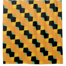 Orange Black Blue Angled