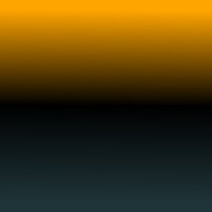 ORANGE BLACK BLUEGREEN Original Gradient Leinwand