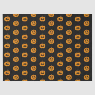 Orange Black Halloween Geist und Kürbislaterne Seidenpapier