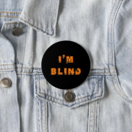 Orange Black Joke Eye Doctor Button