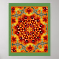 Orange Black Mit Augen Susan Daisy Abstrakt