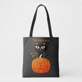 Orange & Black Niedlich Cat Trick oder Treff Hallo