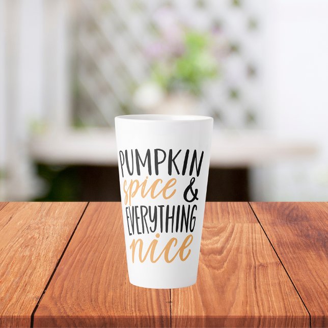 Orange & Black Pumpkin Gewürz-Erntedank Angebot Milchtasse (Von Creator hochgeladen)