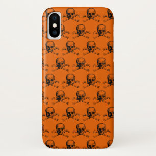 Orange Black Skull Halloween Case-Mate iPhone Hülle