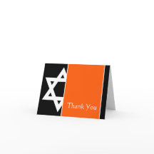Orange Black Star von David Bar Mitzvah Vielen Dan