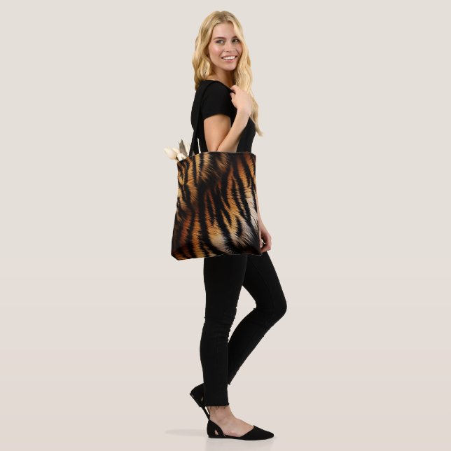 Orange Black Tiger Stripes Animal Print (Am Model)