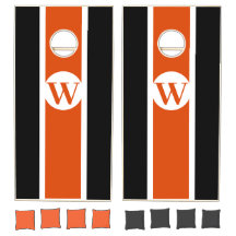 Orange & Black Uni Initial