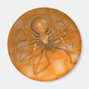 Orange Black Widow Magnet