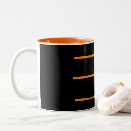 Orange Black Zweifarbige Tasse
