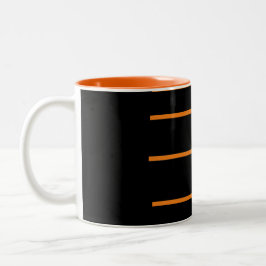 Orange Black Zweifarbige Tasse