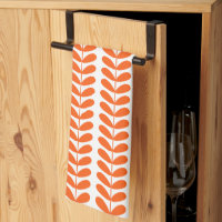 Orange Blätter auf Pflanze Retro Mitte Jahrhundert