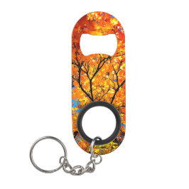 Orange Blätter Mini Flaschenöffner