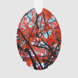 Orange Blätter Ornament