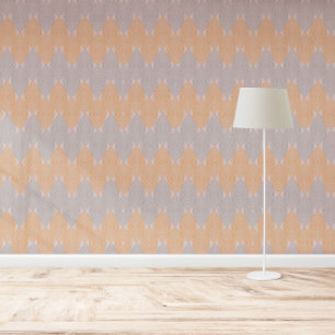 Orange Blaue Ellipse Geometrisches Muster Futurist Tapete