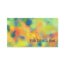 Orange, blaues Grün-abstrakte Geschäfts-Karte