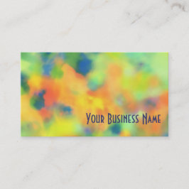 Orange, blaues Grün-abstrakte Geschäfts-Karte Visitenkarte
