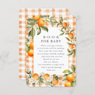 Orange Blossom Bliss Book for Baby Card Begleitkarte