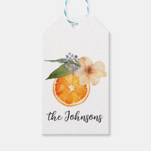 Orange Blossom Gift Tags Geschenkanhänger