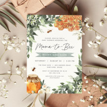Orange Blossom Honey Bee Baby Dusche