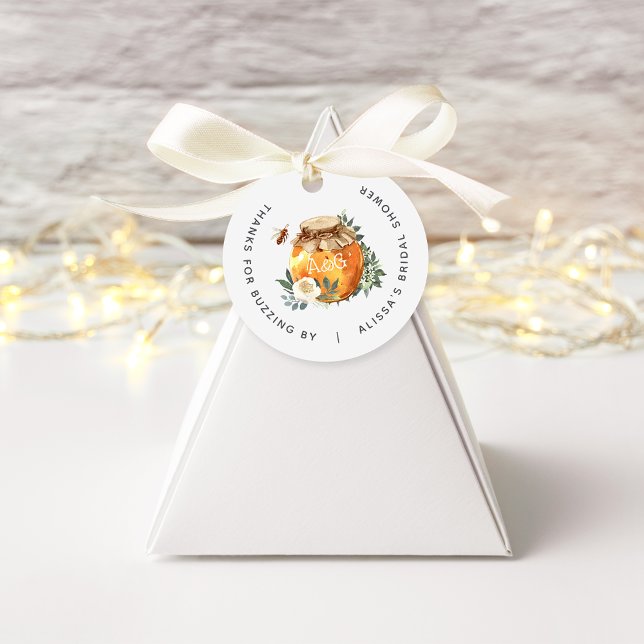 Orange Blossom Honey Bee Brautparty Geschenkanhänger (Von Creator hochgeladen)