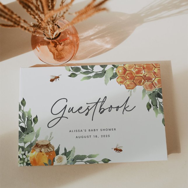 Orange Blossom Honey Bee Event Guest Book Gästebuch (Von Creator hochgeladen)